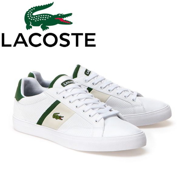 Nhìn vào Logo để phân biệt giày Lacoste thật giả